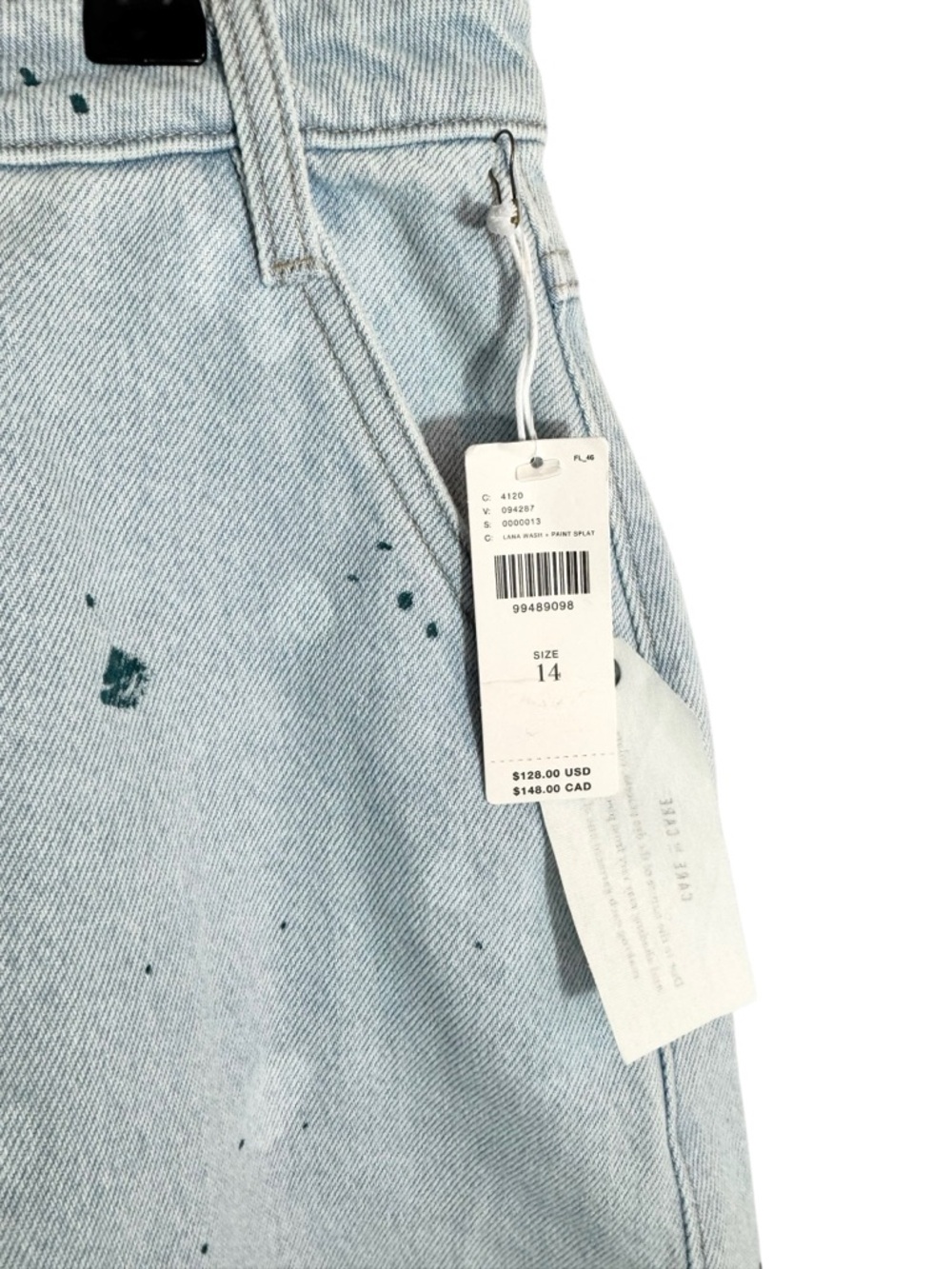 Anthropologie Pilcro Reworked Denim Mini Skirt 14 NWT - Picture 7 of 12